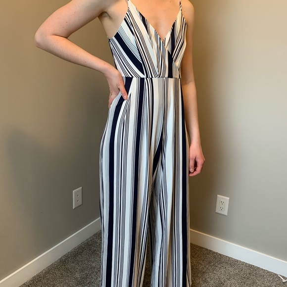 Striped Jumpsuit - Picture 2 of 5